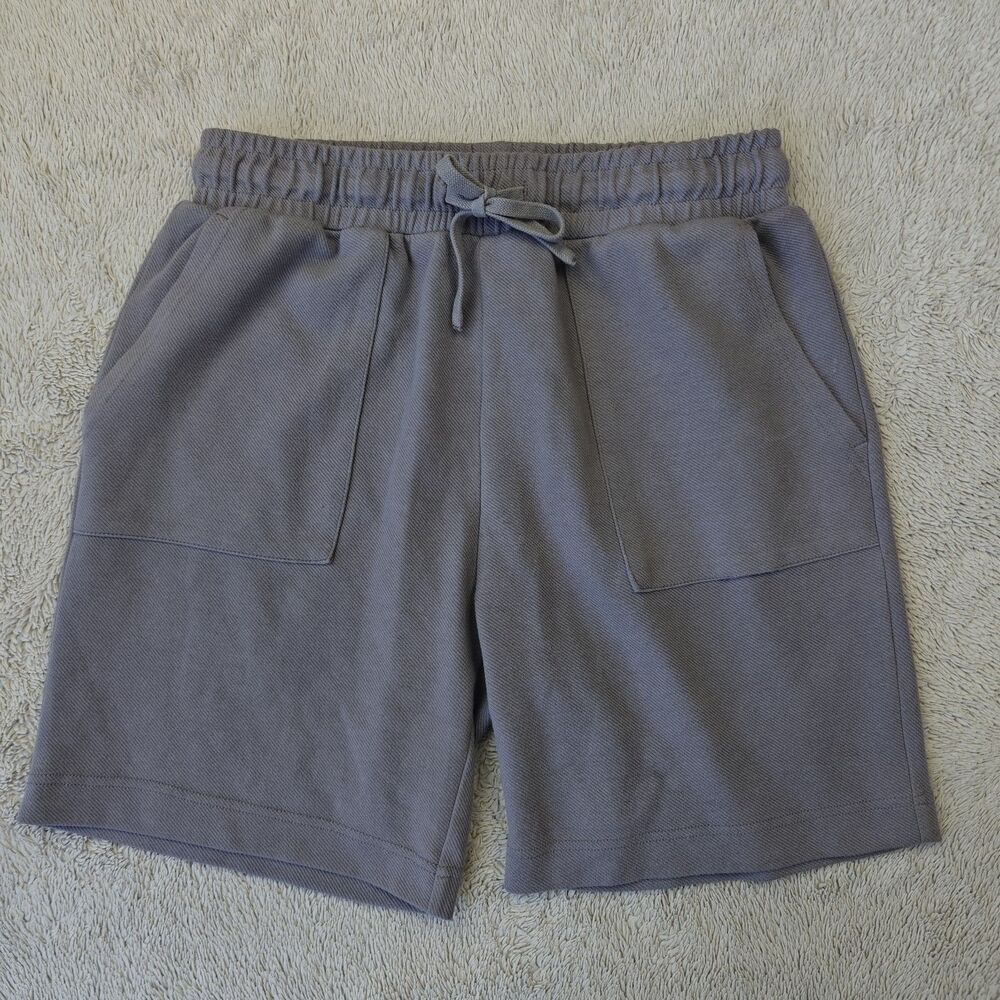 Primark Woven Pull On Shorts Men's M Dusty Purple Elastic Waist Lounge 7" Inseam